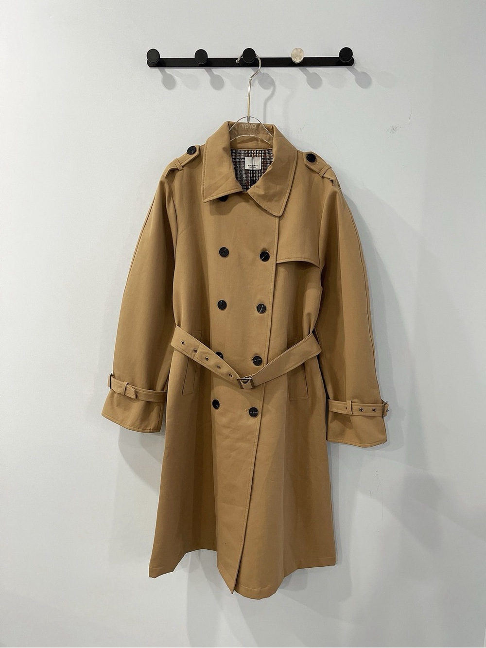 🤎 Burberry Khaki Double Breasted Belted Trench Coat